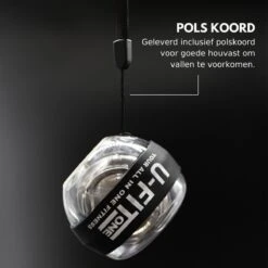 U Fit One PowerBall Met Autostart En Instructies - Forceball - WristBall - Spinner - Handtrainer - Polstrainer - Stressbal - Zwart -Fit Verkoop 1200x1200 1421