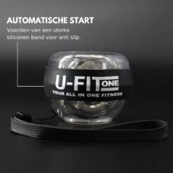 U Fit One PowerBall Met Autostart En Instructies - Forceball - WristBall - Spinner - Handtrainer - Polstrainer - Stressbal - Zwart -Fit Verkoop 1200x1200 1422