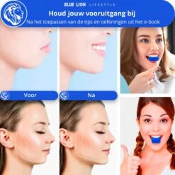 Blue Lion Kaaktrainer - Kaaklijn Trainer - Kaak Trainer Met Opbergdoos En Ketting - 2 Extra Bijtstrips - Jawline Trainer -Fit Verkoop 1200x1200 1467