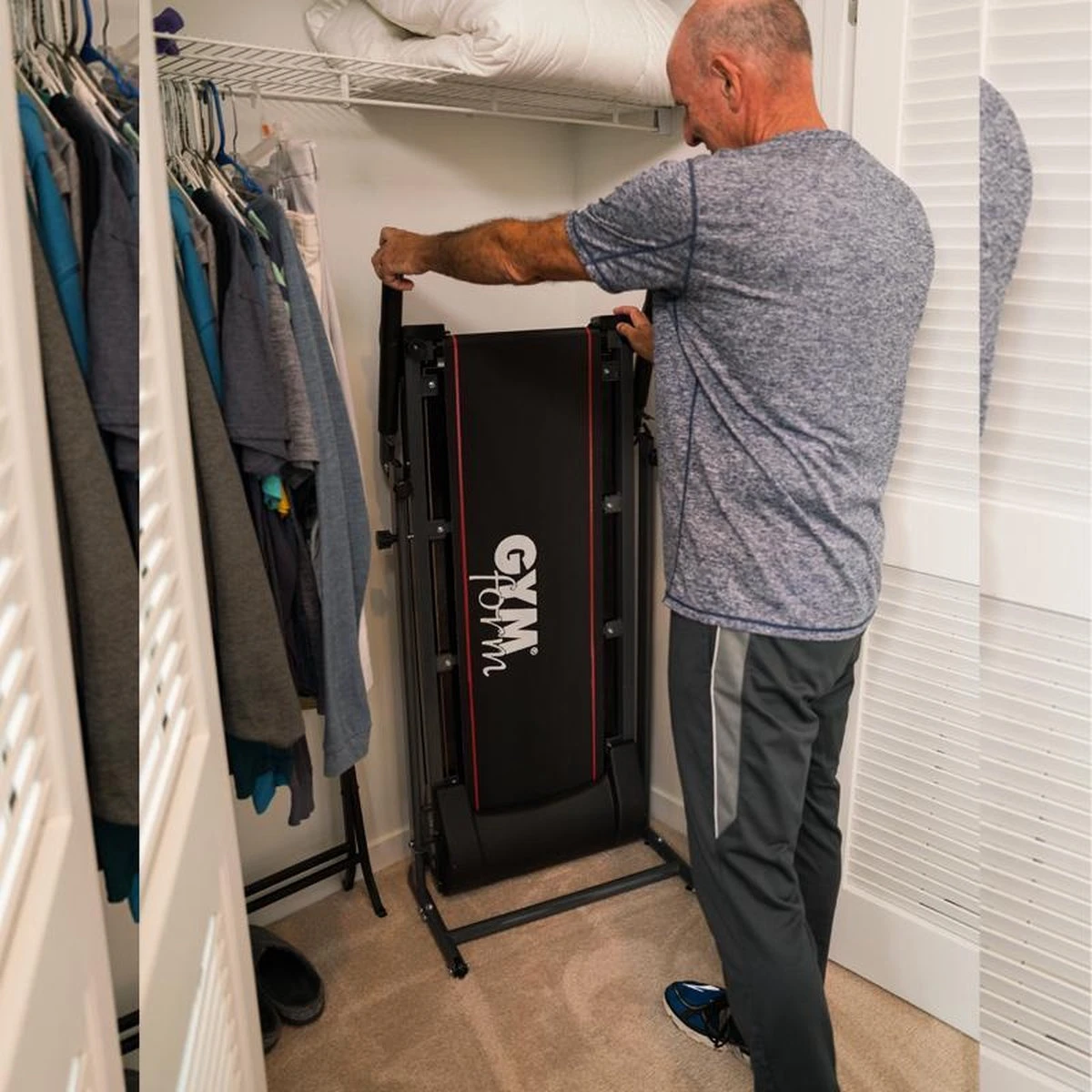 Gymform Slim Fold | Opvouwbare Loopband | Wandelband | LCD Display | Met Hartslagmeter 9 Gymform Slim Fold | Opvouwbare Loopband | Wandelband | LCD Display | Met Hartslagmeter - Afbeelding 7