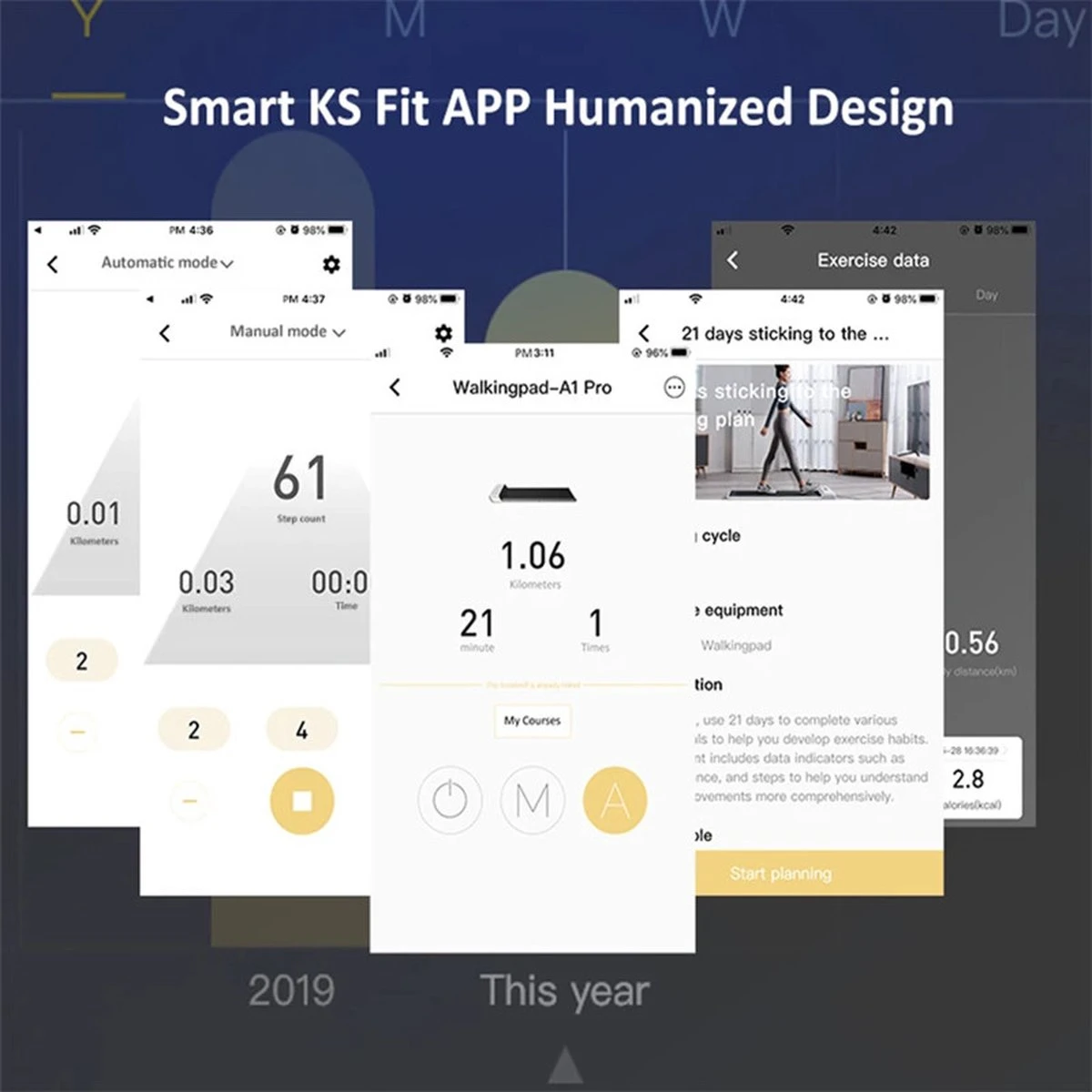 WalkingPad A1 PRO 746W Inklapbaar Elektrisch Loopband Fitness Walking Pad-0.5~6km/h -Automatische Snelheidsregeling Workout App-met LED Scherm/Afstandsbediening/Wiel-voor Thuis En Kantoor 4 WalkingPad A1 PRO 746W Inklapbaar Elektrisch Loopband Fitness Walking Pad-0.5~6km/h -Automatische Snelheidsregeling Workout App-met LED Scherm/Afstandsbediening/Wiel-voor Thuis En Kantoor - Afbeelding 2