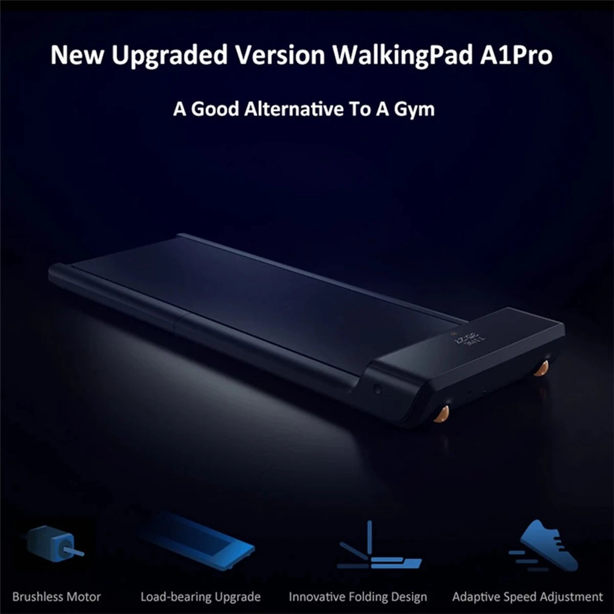 WalkingPad A1 PRO 746W Inklapbaar Elektrisch Loopband Fitness Walking Pad-0.5~6km/h -Automatische Snelheidsregeling Workout App-met LED Scherm/Afstandsbediening/Wiel-voor Thuis En Kantoor 5 WalkingPad A1 PRO 746W Inklapbaar Elektrisch Loopband Fitness Walking Pad-0.5~6km/h -Automatische Snelheidsregeling Workout App-met LED Scherm/Afstandsbediening/Wiel-voor Thuis En Kantoor - Afbeelding 3