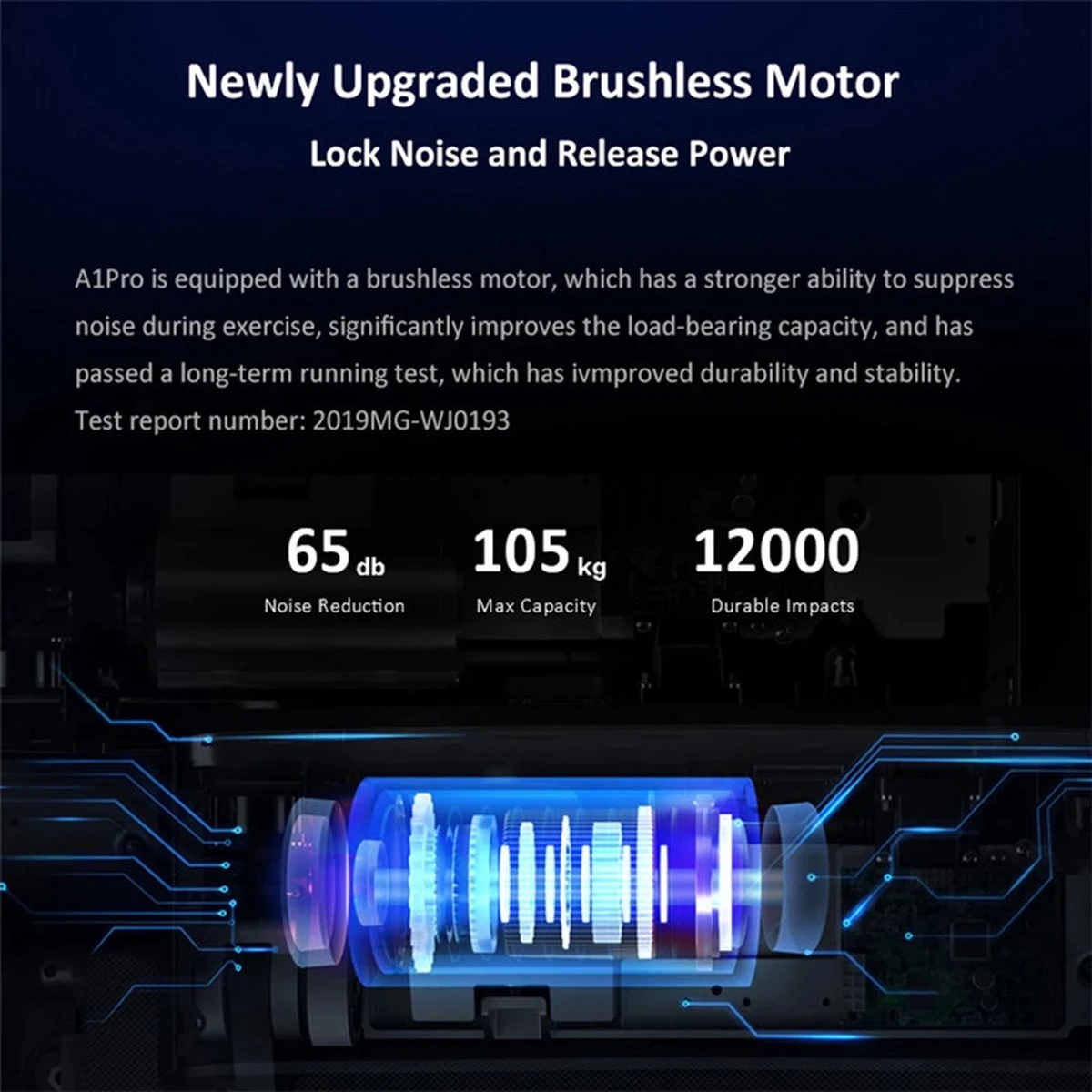 WalkingPad A1 PRO 746W Inklapbaar Elektrisch Loopband Fitness Walking Pad-0.5~6km/h -Automatische Snelheidsregeling Workout App-met LED Scherm/Afstandsbediening/Wiel-voor Thuis En Kantoor 6 WalkingPad A1 PRO 746W Inklapbaar Elektrisch Loopband Fitness Walking Pad-0.5~6km/h -Automatische Snelheidsregeling Workout App-met LED Scherm/Afstandsbediening/Wiel-voor Thuis En Kantoor - Afbeelding 4