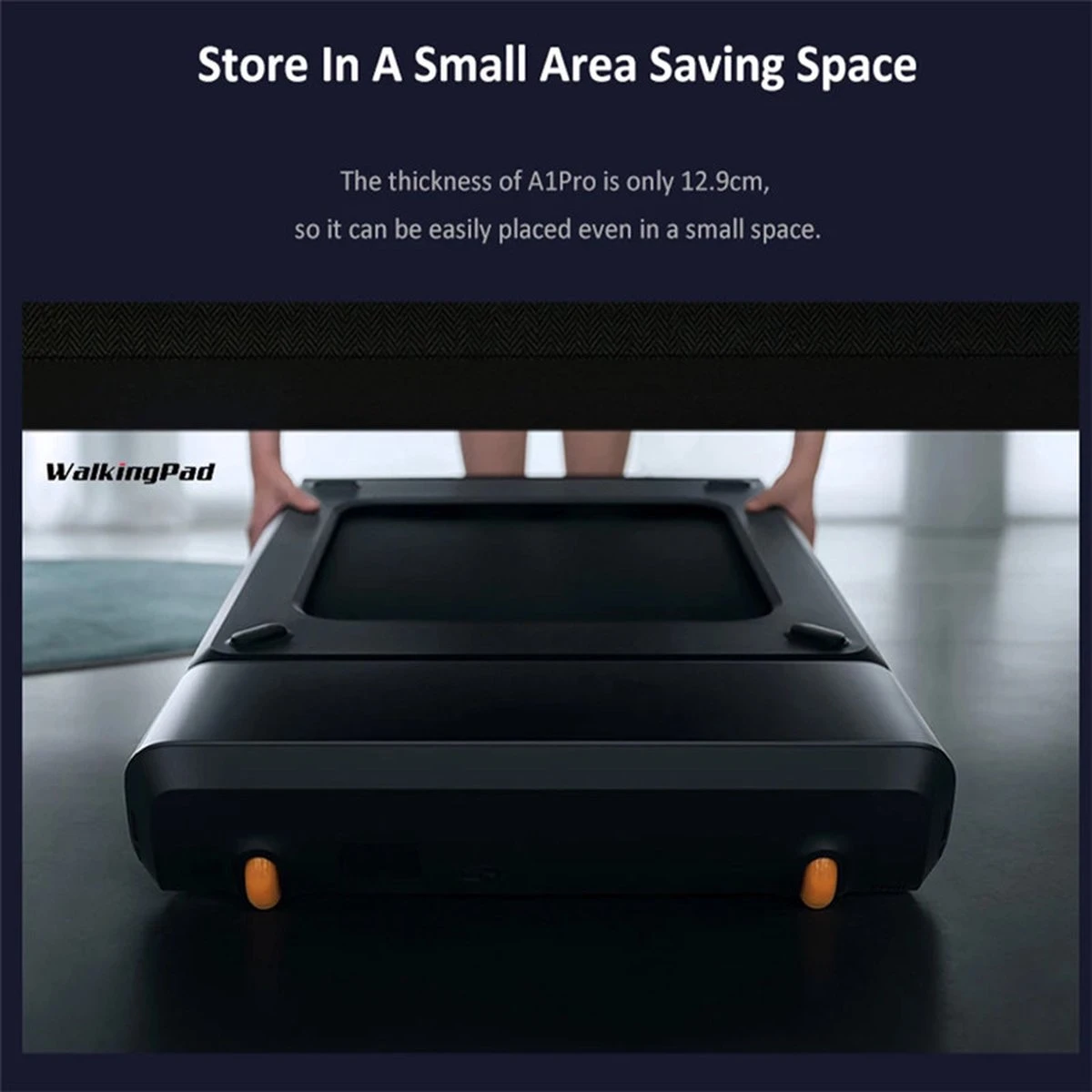 WalkingPad A1 PRO 746W Inklapbaar Elektrisch Loopband Fitness Walking Pad-0.5~6km/h -Automatische Snelheidsregeling Workout App-met LED Scherm/Afstandsbediening/Wiel-voor Thuis En Kantoor 17 WalkingPad A1 PRO 746W Inklapbaar Elektrisch Loopband Fitness Walking Pad-0.5~6km/h -Automatische Snelheidsregeling Workout App-met LED Scherm/Afstandsbediening/Wiel-voor Thuis En Kantoor - Afbeelding 15