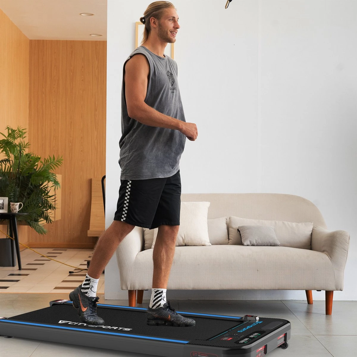 Citysports Loopband Inklapbaar LCD-scherm Meerdere Snelheidsinstellingen Bluetooth 7 Citysports Loopband Inklapbaar LCD-scherm Meerdere Snelheidsinstellingen Bluetooth - Afbeelding 5