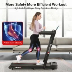 Merkloos Loopband - 2 In 1 Opvouwbare Draagbare Loopband - Elektrische Loopband - Met Monitor - Antislip - Verplaatsen En Op Te Bergen - Voor Thuis En Kantoor Gym 1-16 Km/u - 3.0HP - Zwart（excl.Smeerolie） -Fit Verkoop 1200x1200 244