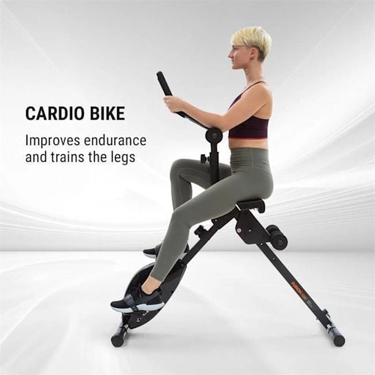 CAPITAL SPORTS Azura Fusion Fiets Hometrainer 3in1 Cardio-/standing Bike AB Trainer , Magnetische Weerstand , Belastbaarheid: Max. 100 Kg 8 CAPITAL SPORTS Azura Fusion Fiets Hometrainer 3in1 Cardio-/standing Bike AB Trainer , Magnetische Weerstand , Belastbaarheid: Max. 100 Kg - Afbeelding 6