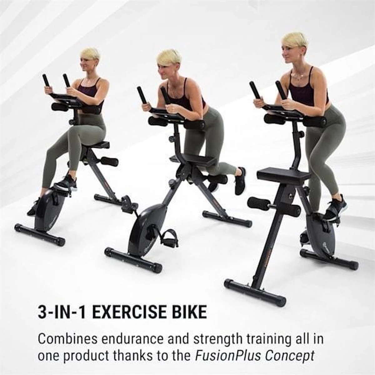 CAPITAL SPORTS Azura Fusion Fiets Hometrainer 3in1 Cardio-/standing Bike AB Trainer , Magnetische Weerstand , Belastbaarheid: Max. 100 Kg 10 CAPITAL SPORTS Azura Fusion Fiets Hometrainer 3in1 Cardio-/standing Bike AB Trainer , Magnetische Weerstand , Belastbaarheid: Max. 100 Kg - Afbeelding 8