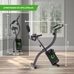 Tunturi Cardio Fit B25 X Bike - Hometrainer Met Rugleuning - Fitnessfiets Opvouwbaar - 8 Weerstandsniveaus - Tablethouder -Fit Verkoop 1200x1200 286