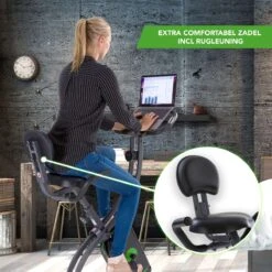 Tunturi Cardio Fit B25 X Bike - Hometrainer Met Rugleuning - Fitnessfiets Opvouwbaar - 8 Weerstandsniveaus - Tablethouder -Fit Verkoop 1200x1200 287