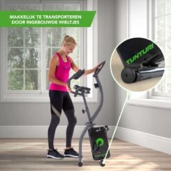 Tunturi Cardio Fit B25 X Bike - Hometrainer Met Rugleuning - Fitnessfiets Opvouwbaar - 8 Weerstandsniveaus - Tablethouder -Fit Verkoop 1200x1200 288