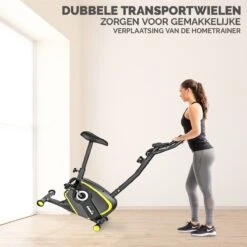 Hometrainer Fitness Fiets Met Verstelbaar Zadel En Hartslagsensor -Fit Verkoop 1200x1200 293