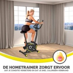 Hometrainer Fitness Fiets Met Verstelbaar Zadel En Hartslagsensor -Fit Verkoop 1200x1200 294