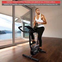 Physionics® Hometrainer - Met LCD-display, Verstelbare Zitting & Weerstand, Met Handpolssensoren, Tot 100 Kg, Zwart - Hometrainer, Fietstrainer, Fitnessfiets, Fitnessfiets, Ergometer 15 Physionics® Hometrainer - Met LCD-display, Verstelbare Zitting & Weerstand, Met Handpolssensoren, Tot 100 Kg, Zwart - Hometrainer, Fietstrainer, Fitnessfiets, Fitnessfiets, Ergometer -Fit Verkoop 1200x1200 312