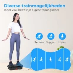 Nuvance - Trilplaat Fitness - Met Bluetooth Speaker - Incl Stretchbands - Voor Benen En Bloedsomloop - Trainingsapparatuur Voor Uithoudingstraining -Fit Verkoop 1200x1200 374