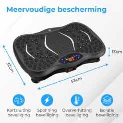 Nuvance - Trilplaat Fitness - Met Bluetooth Speaker - Incl Stretchbands - Voor Benen En Bloedsomloop - Trainingsapparatuur Voor Uithoudingstraining -Fit Verkoop 1200x1200 376