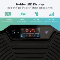 LifeGoods Trilplaat - Bluetooth Speaker - 180 Niveaus - Fitness Weerstandskabels - Afstandsbediening - Zwart -Fit Verkoop 1200x1200 386