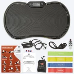 LifeGoods Trilplaat - Bluetooth Speaker - 180 Niveaus - Fitness Weerstandskabels - Afstandsbediening - Zwart -Fit Verkoop 1200x1200 388