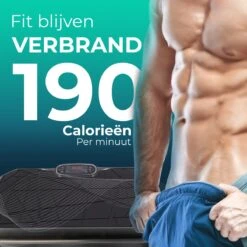 Luxari - Trilplaat Pro - Bluetooth Speaker - 5 Trainingsprogramma's & 180 Niveaus - 2 Fitness Weerstandskabels - Afstandsbediening - Zwart -Fit Verkoop 1200x1200 395