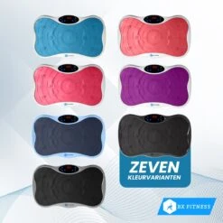 BX Fitness® - Trilplaat Fitness Body Blauw - Incl Weerstandsbanden & Voedingsgids - Sport Trilplaat - Powerplate Voor Cardiotrainingen - Trainingsapparatuur Voor Krachttraining - Ontvang NU Met Duidelijke Handleiding Met Oefeningen + Recepten! -Fit Verkoop 1200x1200 407