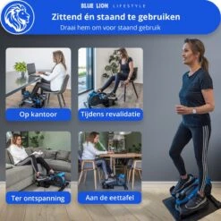 Blue Lion Stoelfiets - Mini Hometrainer - Bureaufiets - Deskbike Voor Onder Bureau - Stepper - Crosstrainer - Bluetooth -Fit Verkoop 1200x1200 446