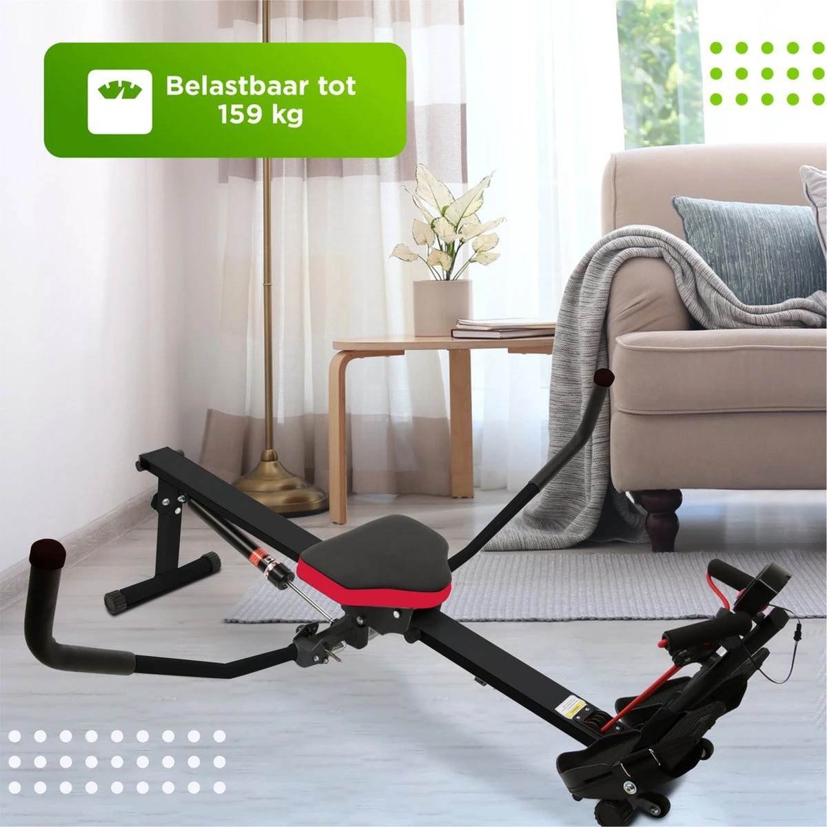 MaxedMore Roeitrainer - Fitness Roeimachine - Roeiapparaat Met Weerstand - Fitness Apparaten Voor Thuis - Hometrainer - 12 Weerstanden - Inklapbaar - Zwart 5 MaxedMore Roeitrainer - Fitness Roeimachine - Roeiapparaat Met Weerstand - Fitness Apparaten Voor Thuis - Hometrainer - 12 Weerstanden - Inklapbaar - Zwart - Afbeelding 3
