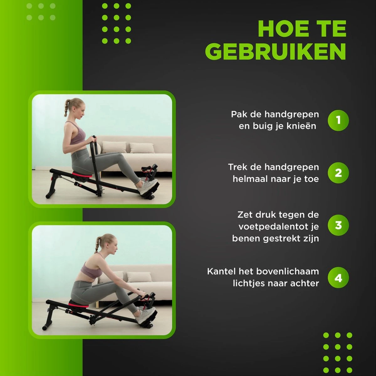 MaxedMore Roeitrainer - Fitness Roeimachine - Roeiapparaat Met Weerstand - Fitness Apparaten Voor Thuis - Hometrainer - 12 Weerstanden - Inklapbaar - Zwart 9 MaxedMore Roeitrainer - Fitness Roeimachine - Roeiapparaat Met Weerstand - Fitness Apparaten Voor Thuis - Hometrainer - 12 Weerstanden - Inklapbaar - Zwart - Afbeelding 7
