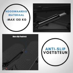 Marbo Stepper - Stepper Fitness - Home Trainer - Verstevigd - 2 Weerstandsbanden - Met Monitor - Verstelbare Weerstand - Step Fitness - Mini Stepper - Verticale Stepper - Professioneel - - Stair Stepper - Step-apparaat - Mini Fitnessapparaat - Step -Fit Verkoop 1200x1200 546