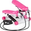Relaxdays Swing Stepper - 2 Weerstandsbanden - Fitness Stepper - Display - Diverse Kleuren - Roze -Fit Verkoop 1200x1200 560