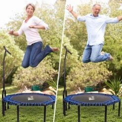 FOXSPORT Hoogwaardige Fitness Trampoline Met Handvat - Opvouwbare Trampoline - Volwassene Of Kindertrampoline Tot 120 Kg - Inclusief Handgrip - Sport Trampoline -Fit Verkoop 1200x1200 595