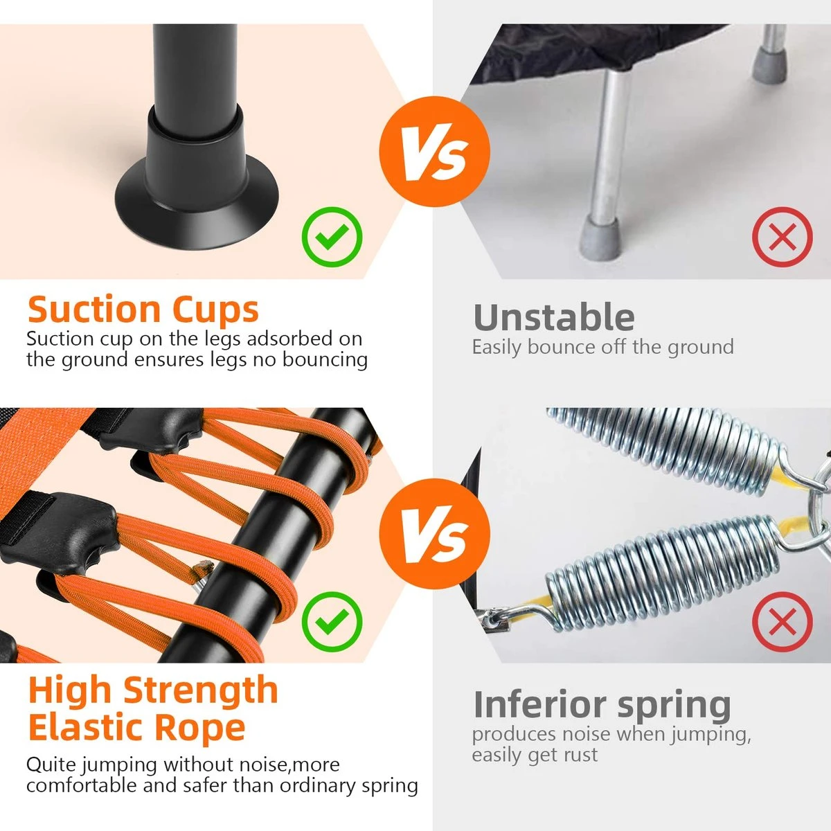 FOXSPORT Trampoline - Jump - Fitness - Volwassene Of Kindertrampoline - Met Telefoonhouder - Fitness Trampoline Met Handvat - Mini Trampoline - Kleine Trampoline - Sport Trampoline - Inclusief Handgrip - Fitnesstrampolines - Vereist Montage - 123 Cm 5 FOXSPORT Trampoline - Jump - Fitness - Volwassene Of Kindertrampoline - Met Telefoonhouder - Fitness Trampoline Met Handvat - Mini Trampoline - Kleine Trampoline - Sport Trampoline - Inclusief Handgrip - Fitnesstrampolines - Vereist Montage - 123 Cm - Afbeelding 3