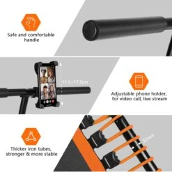 FOXSPORT Trampoline - Jump - Fitness - Volwassene Of Kindertrampoline - Met Telefoonhouder - Fitness Trampoline Met Handvat - Mini Trampoline - Kleine Trampoline - Sport Trampoline - Inclusief Handgrip - Fitnesstrampolines - Vereist Montage - 123 Cm 13 FOXSPORT Trampoline - Jump - Fitness - Volwassene Of Kindertrampoline - Met Telefoonhouder - Fitness Trampoline Met Handvat - Mini Trampoline - Kleine Trampoline - Sport Trampoline - Inclusief Handgrip - Fitnesstrampolines - Vereist Montage - 123 Cm -Fit Verkoop 1200x1200 599