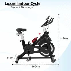 Luxari - Indoor Cycle 2 - Computer Met O.a. Hartslagfunctie - Verstelbare Weerstand - 10 Kg Vliegwiel - I-pad/telefoon Houder - Fitness Fiets - Hometrainer -Fit Verkoop 1200x1200 656