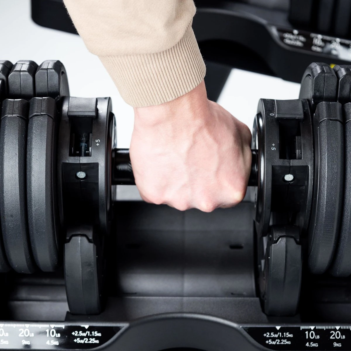 N Mass Verstelbare Dumbells Set - 34 Kg Gewichten - Hoogwaardige Fitness Dumbbells - Pro-Flex Dumbbell Set 11 N Mass Verstelbare Dumbells Set - 34 Kg Gewichten - Hoogwaardige Fitness Dumbbells - Pro-Flex Dumbbell Set - Afbeelding 10