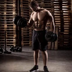 Tunturi Gewichten - Halterset - Dumbbell Set - 2 Stuks - Totaal 28kg - Zwart - Vinyl - Incl. Gratis Fitness App -Fit Verkoop 1200x1200 721