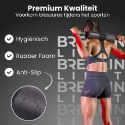 Breaking Limits Barbell Pad – Voor Squat & Hip Thrust – Nekbeschermer Voor Halterstang – Squat Pad/Kussen – Zwart -Fit Verkoop 1200x1200 740