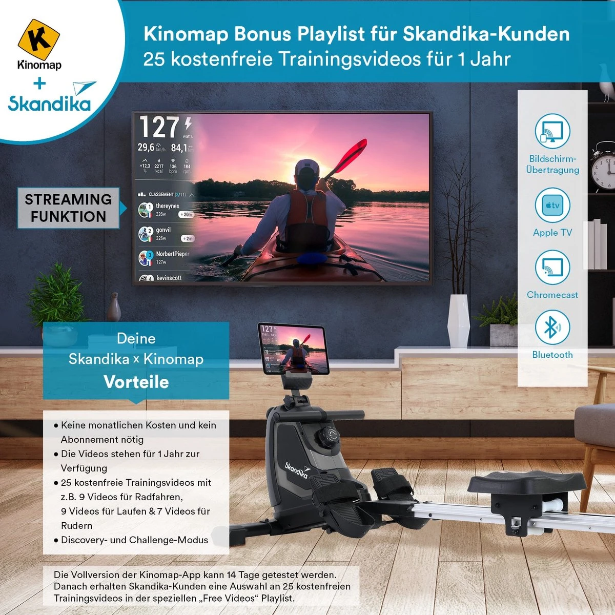 Skandika Venn Roeimachine – Roeitrainers - Roeimachine - Home Roeiapparaat Fitness - Tablet Houder, Roeier Met Multifunctionele Computer, 8 Weerstandsniveaus Instelbaar, Onderhoudsarm - Fitnessapparaten - Grijs 7 Skandika Venn Roeimachine – Roeitrainers - Roeimachine - Home Roeiapparaat Fitness - Tablet Houder, Roeier Met Multifunctionele Computer, 8 Weerstandsniveaus Instelbaar, Onderhoudsarm - Fitnessapparaten - Grijs - Afbeelding 5