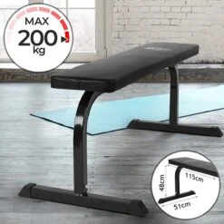 Physionics - Multifunctionele Fitness Halterbank - Home Gym - Voor Verschillende Oefeningen En Training - Zwart -Fit Verkoop 1200x1200 772