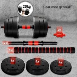 Sens Design Halterset Dumbell Set Gewichten Set Zwart - 20 Kg -Fit Verkoop 1200x1200 781