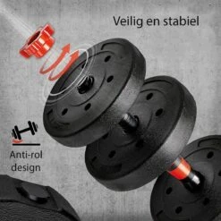 Sens Design Halterset Dumbell Set Gewichten Set Zwart - 20 Kg -Fit Verkoop 1200x1200 782