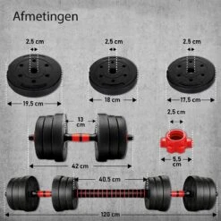 Sens Design Halterset Dumbell Set Gewichten Set Zwart - 20 Kg -Fit Verkoop 1200x1200 783