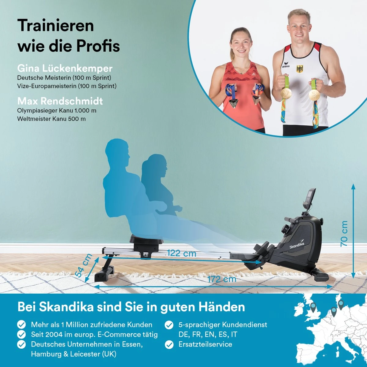 Skandika Venn Roeimachine – Roeitrainers - Roeimachine - Home Roeiapparaat Fitness - Tablet Houder, Roeier Met Multifunctionele Computer, 8 Weerstandsniveaus Instelbaar, Onderhoudsarm - Fitnessapparaten - Grijs 10 Skandika Venn Roeimachine – Roeitrainers - Roeimachine - Home Roeiapparaat Fitness - Tablet Houder, Roeier Met Multifunctionele Computer, 8 Weerstandsniveaus Instelbaar, Onderhoudsarm - Fitnessapparaten - Grijs - Afbeelding 8