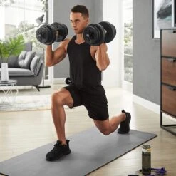 Hoppa! Halterset,verstelbare Kunststof Dumbbell Set, Met Aansluitende Stalen Buis, Halters, Dumbbell Set, 20 Kg/30 Kg, Workout Fitness Training, 1 Paar, -Fit Verkoop 1200x1200 790