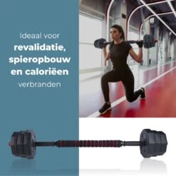 Umbro Halterset - 20 KG - Verstelbare Dumbells En Barbell - Gewichten Van 1.25 KG, 1.5KG En 2KG - Kunststof -Fit Verkoop 1200x1200 818