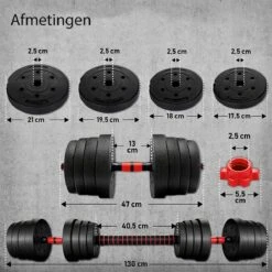 Sens Design Halterset Dumbell Set Gewichten Set Zwart - 30 Kg -Fit Verkoop 1200x1200 827