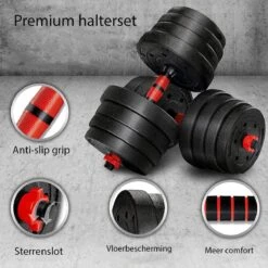 Sens Design Halterset Dumbell Set Gewichten Set Zwart - 30 Kg -Fit Verkoop 1200x1200 829