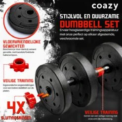 Coazy Dumbell En Barbell Set Verstelbaar - Dumbells - Gewichten Fitness - Halterstang Met Gewichten - Halter -Fit Verkoop 1200x1200 832