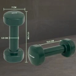 Tunturi Dumbbell Set - 2 X 2,0 Kg - Vinyl - Groen - Incl. Gratis Fitness App -Fit Verkoop 1200x1200 838