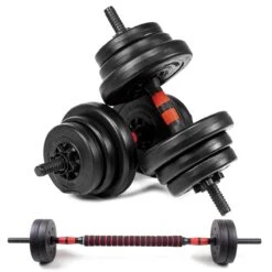 SOUTHWALL Dumbbells Set Verstelbaar Met Halterstang Tot 30kg – Verstelbare Halterset – Fitness Stang – Fitness Gewichten Set – Professionele 2-in-1 Dumbbellset – Gebruiksvriendelijk – Multifunctioneel – Dumbell Set 30 Kg – Rood/Zwart -Fit Verkoop 1200x1200 848