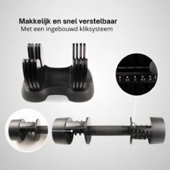 KIMO DIRECT Verstelbare Dumbbell 20KG - Dumbells - Gewichten - 2/6,5/11/15,5/20KG - Smart Dumbell - Zwart 13 KIMO DIRECT Verstelbare Dumbbell 20KG - Dumbells - Gewichten - 2/6,5/11/15,5/20KG - Smart Dumbell - Zwart -Fit Verkoop 1200x1200 854